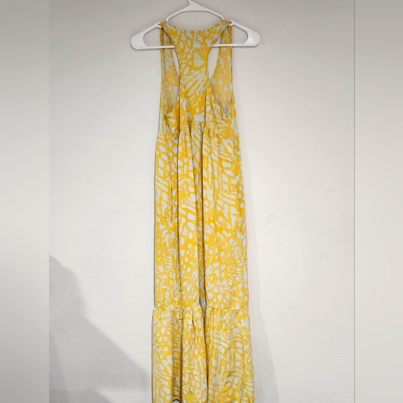 Rachel Roy | Yellow Racer Back Maxi Dress | Size 4 - Picture 3 of 4